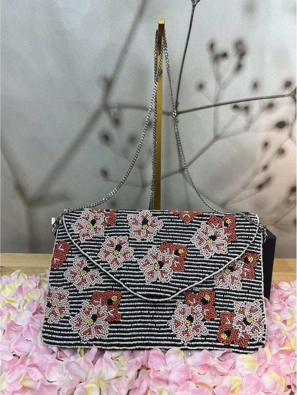 KAY LEE beaded bag crossbody